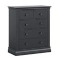 Bordeaux Chest - 2+3 Drawer - Charcoal
