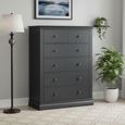 Bordeaux Chest - 2+4 Drawer - Charcoal