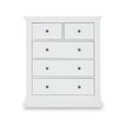 Bordeaux Chest - 2+3 Drawer - White
