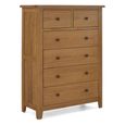 Burford Chest - 2+4 Drawer - Oak