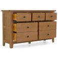 Burford Wide Chest - 3+4 Drawer - Oak