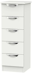 Camden Grey 5 Drawer Narrow Chest