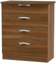 Camden Walnut Effect 4 Drawer Chest