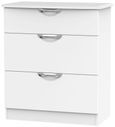 Camden White Matt 3 Drawer Deep Chest