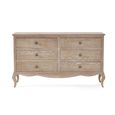 Camille Chest of Drawers - 6 Drawer - Wide - French Style - Oak