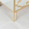 Casablanca Mirrored Gold Trim 3+2 Drawers Chest