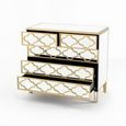 Casablanca Mirrored Gold Trim 3+2 Drawers Chest