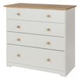 Colorado White 4 Drawer Chest