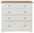 Colorado White 4 Drawer Chest