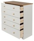 Colorado White 5 Drawer Chest
