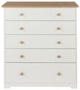 Colorado White 5 Drawer Chest