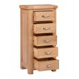 Clarion Chest - 5 Drawer - Tall - Oak