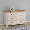 Clarion Chest - 3+4 Drawer - Wide - Oak and Grey