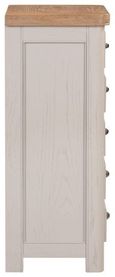 Clarion Chest - 5 Drawer - Tall - Oak and Grey