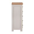 Clarion Chest - 5 Drawer - Tall - Oak and Grey