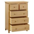 Clearance - Arlington Oak 2+3 Drawer Chest - FSS16373