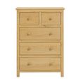 Clearance - Arlington Oak 2+3 Drawer Chest - FSS16373