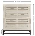 Clearance - Geo White Mirrored Chest of Drawer - 4 Drawer - Brand New Item