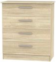 Contrast Oak Effect 4 Drawer Chest