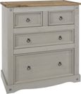 Corona Grey Mexican Pine 2+2 Drawer Chest