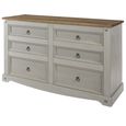 Corona Grey Mexican Pine 6 Drawer Wide Chest