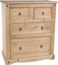 Corona Pine Mexican 2+2 Drawer Chest 