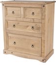 Corona Pine Mexican 2+2 Drawer Chest 