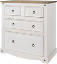 Corona White Mexican Pine 2+2 Drawer Chest