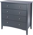 Como Blue Painted 4 Drawer Chest