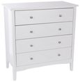 Como White Painted 4 Drawer Chest