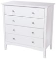 Como White Painted 4 Drawer Chest