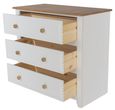 Capri White 3 Drawer Chest