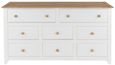 Capri White Multi Drawer Wide Chest
