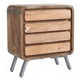 Dalhousie Industrial Acacia Wood 4 Drawer Chest