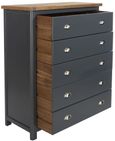 Dunkeld Blue 5 Drawer Chest