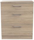 Devon Oak Effect 3 Drawer Deep Chest