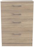 Devon Oak Effect 4 Drawer Deep Chest