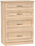 Dorset Oak Effect 4 Drawer Deep Chest