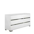 Dream Wide Dresser - 6 Drawer - White