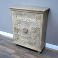 Chest - Carved Mango Wood - 4 Drawer