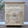 Chest - Carved Mango Wood - 4 Drawer