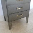 Tallboy Chest - 3 Drawer - Grey Metal - Industrial