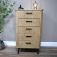 Tallboy Chest - Wooden - 5 Drawer