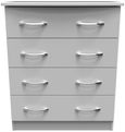 Eve Grey 4 Drawer Chest