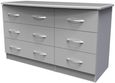 Eve Grey 6 Drawer Midi Dresser