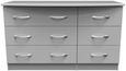 Eve Grey 6 Drawer Midi Dresser