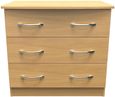 Eve Oak Effect 3 Drawer Small Chest
