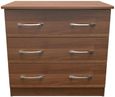 Eve Walnut Effect 3 Drawer Small Chest