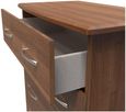 Eve Walnut Effect 4 Drawer Chest