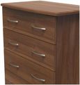 Eve Walnut Effect 5 Drawer Chest